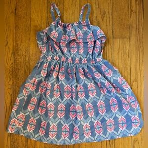 Carter's Blue and Pink Geometric Kids Dress, size 10